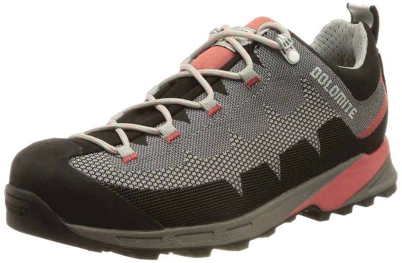 DOLOMITE Zapato WS Steinbock WT Low GTX 2.0, Trekking Shoes, Pewter Grey/Coral RED,
