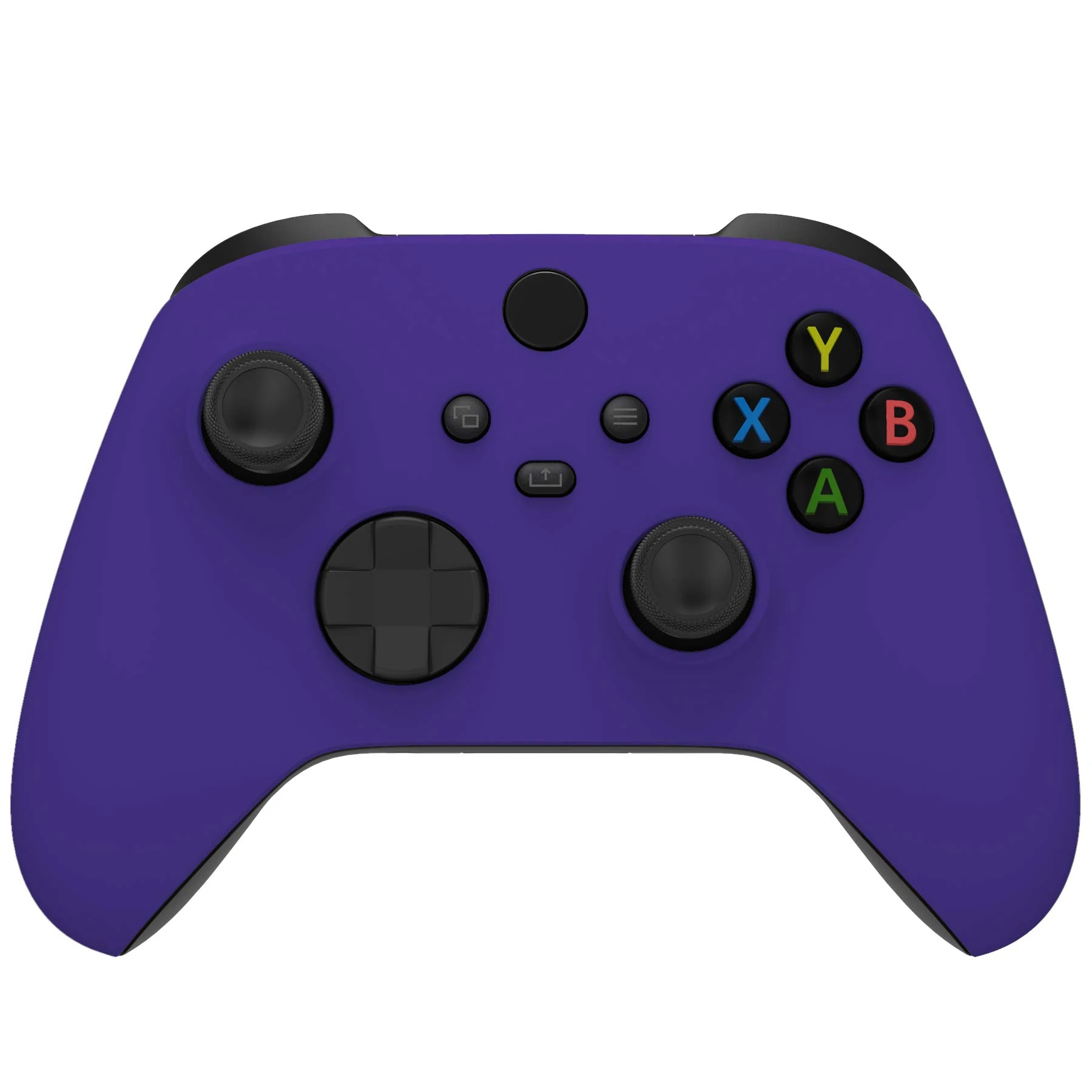 eXtremeRate Purple Replacement Shell for Xbox Series X & S Controller - Personalized Upgrade - Soft Touch Grip Cover Custom Gaming Case Faceplate for Xbox Core Controller [Controller NOT Included]