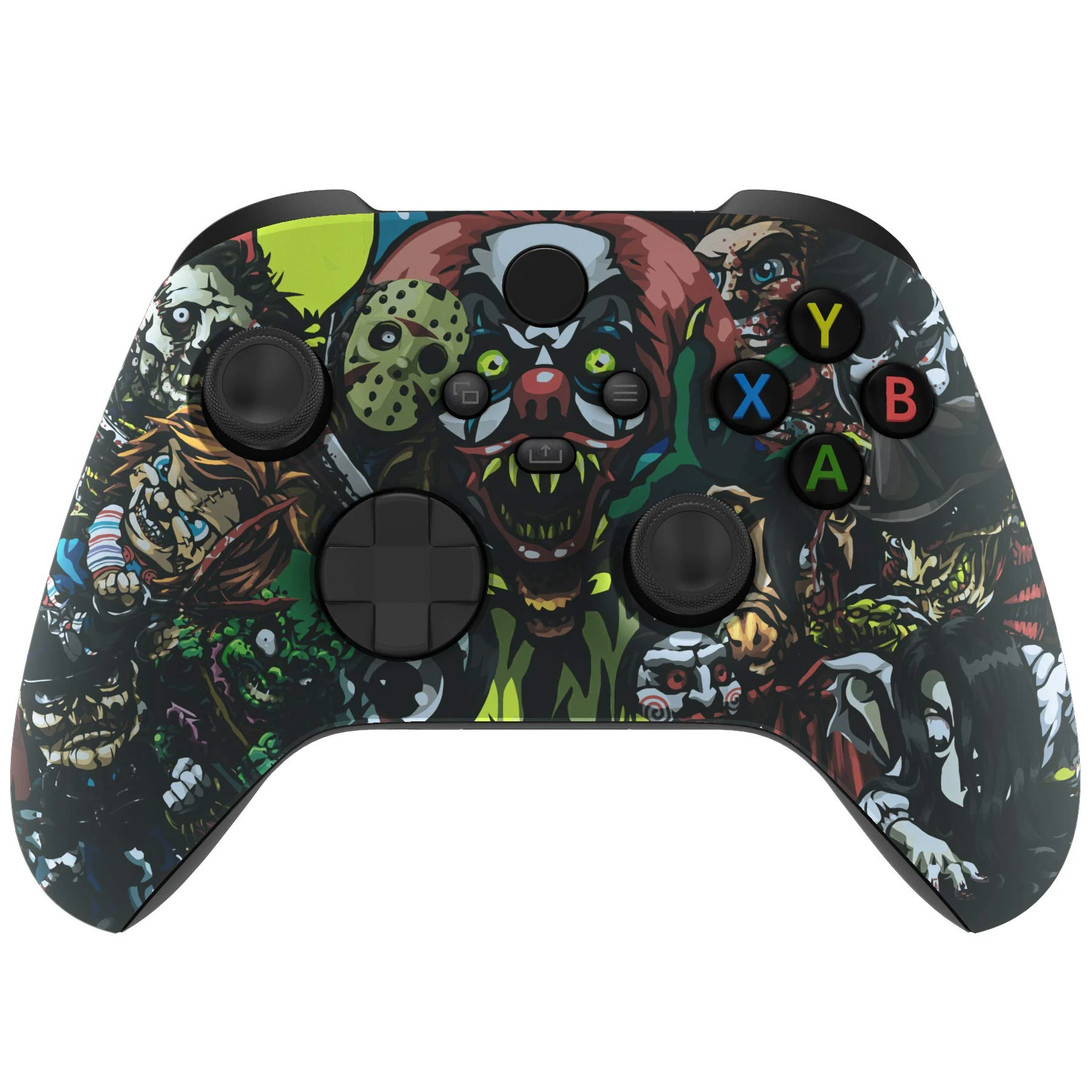 eXtremeRate Custom Shell for Xbox Series X & S Controller - Revitalize Your Controller - Scary Party Replacement Cover Front Housing Cover for Xbox Core Controller Wireless [Control NOT Included]