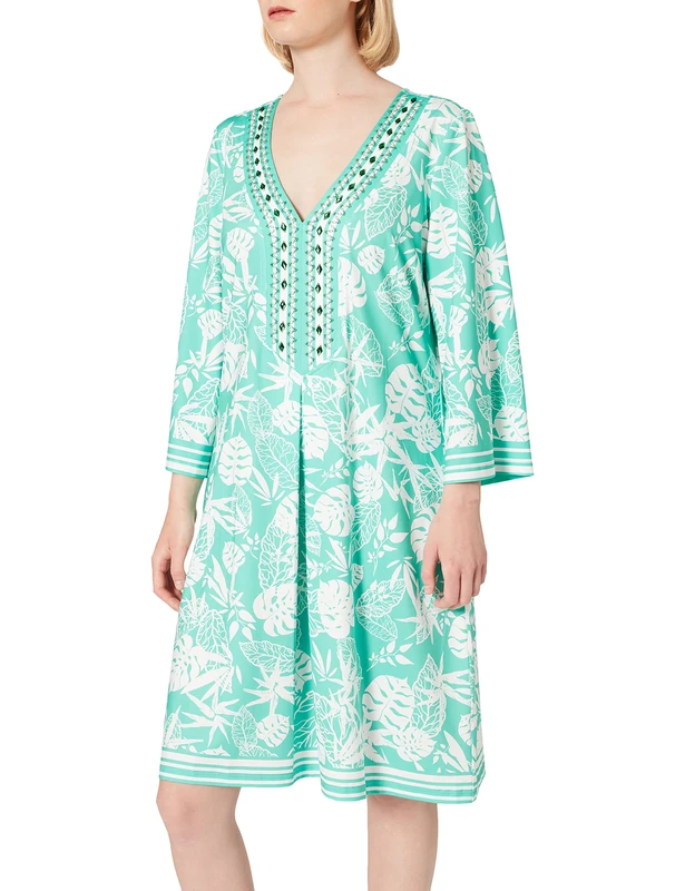 APART Fashion Women's Jerseykleid Dress, Multi-Coloured, 8-20