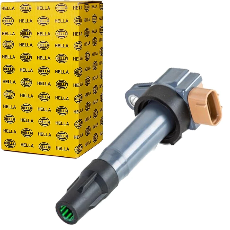 HELLA 5DA 358 057-701 Ignition Coil - 3-pin connector - Flush-Fitting Pencil Ignition Coils - Bolted