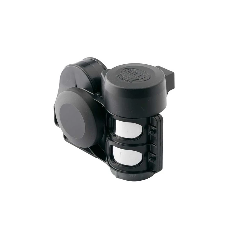 HELLA Signal Horn CA26 - 12V - 115dB(A) - Frequency Range: 520/660Hz - High Tone - Electric-pneumatic - Housing Colour: Black - Quantity: 1 - 3PB 013 410-091