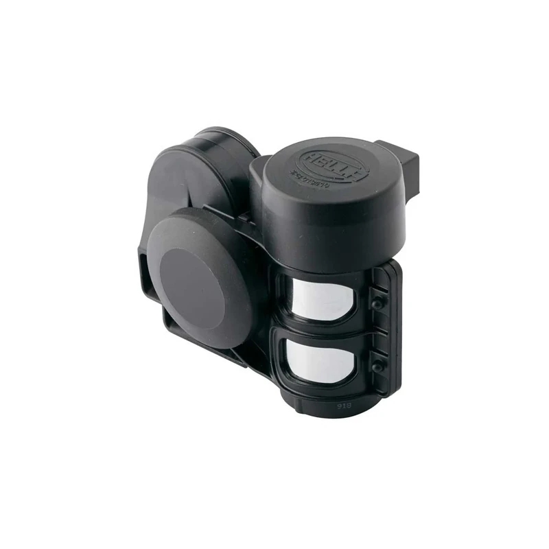 HELLA Signal Horn CA26 - 12V - 115dB(A) - Frequency Range: 520/660Hz - High Tone - Electric-pneumatic - Housing Colour: Black - Quantity: 1 - 3PB 013 410-081