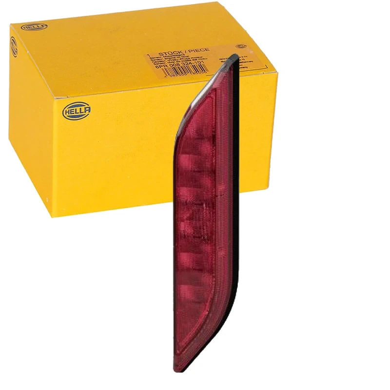 HELLA 2NE 013 343-101 Rear Fog Light - Shapeline Style Slim - LED - 24/12V - Bolted - Lens Colour: Red - Plug: AMP - 2-pin connector - Right Rear