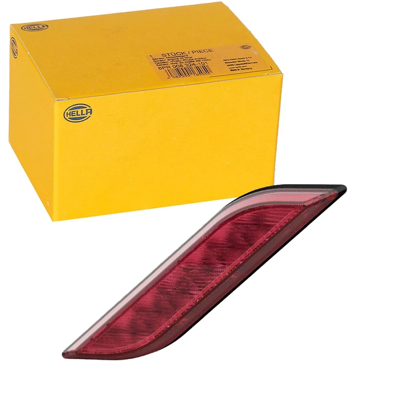 HELLA 2NE 013 343-121 Rear Fog Light - Shapeline Style Slim - LED - 24/12V - Bolted - Lens Colour: Red - Plug: AMP - 2-pin connector - Right Rear