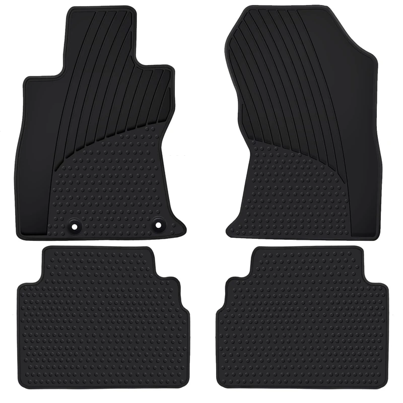 Ucaskin Car Floor Mats Custom Fit for Subaru Forester 2021 2020 2019 2018 2017 2016 2015 2014 Odorless Washable Rubber Foot Carpet Heavy Duty Anti-Slip All Weather Protection Car Floor Liner-Bla