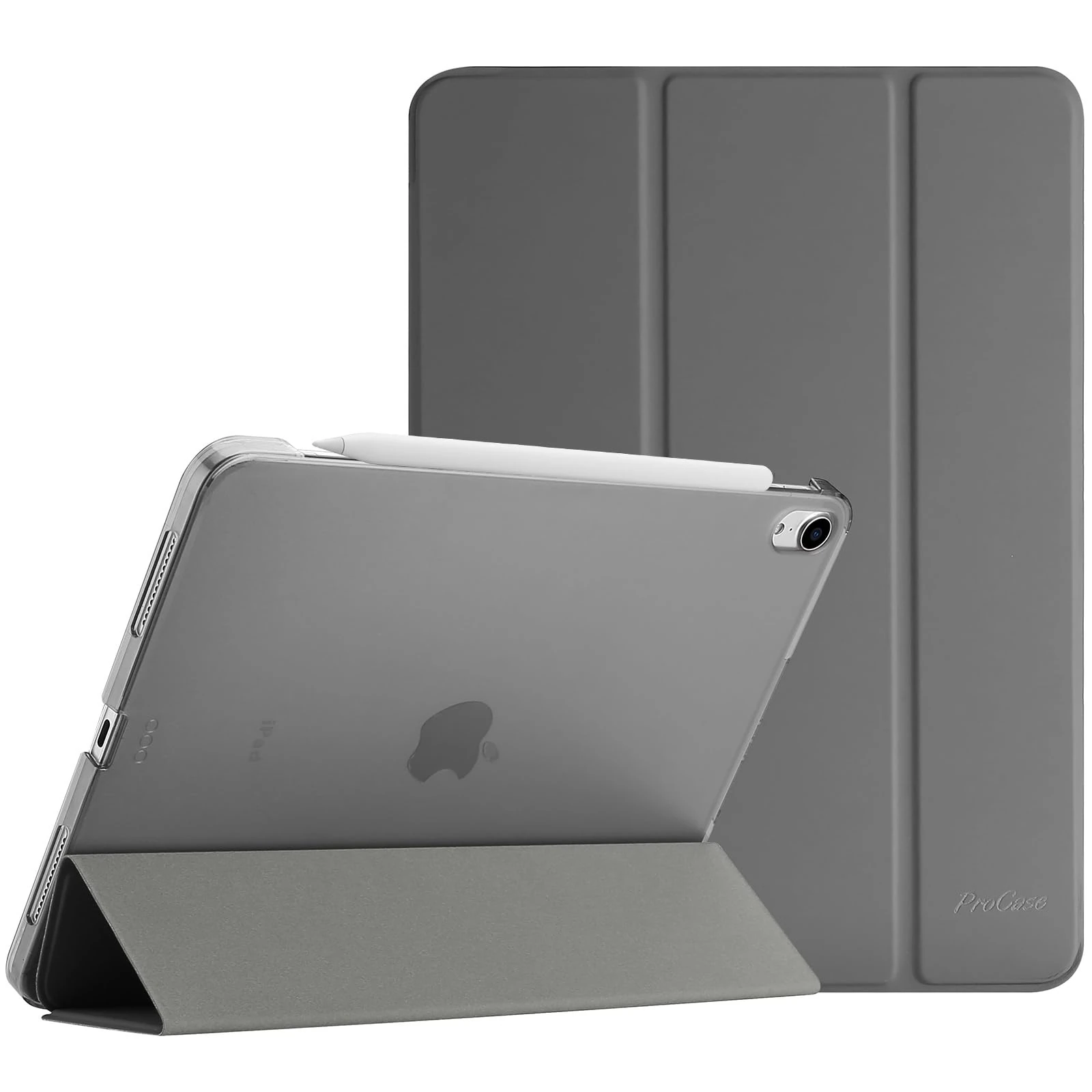 ProCase Smart Case for iPad Air 11-inch M3 2025/M2 2024/10.9" Air 5th 4th 2022 2020, Protective Cover for iPad Air 5 4 -Grey