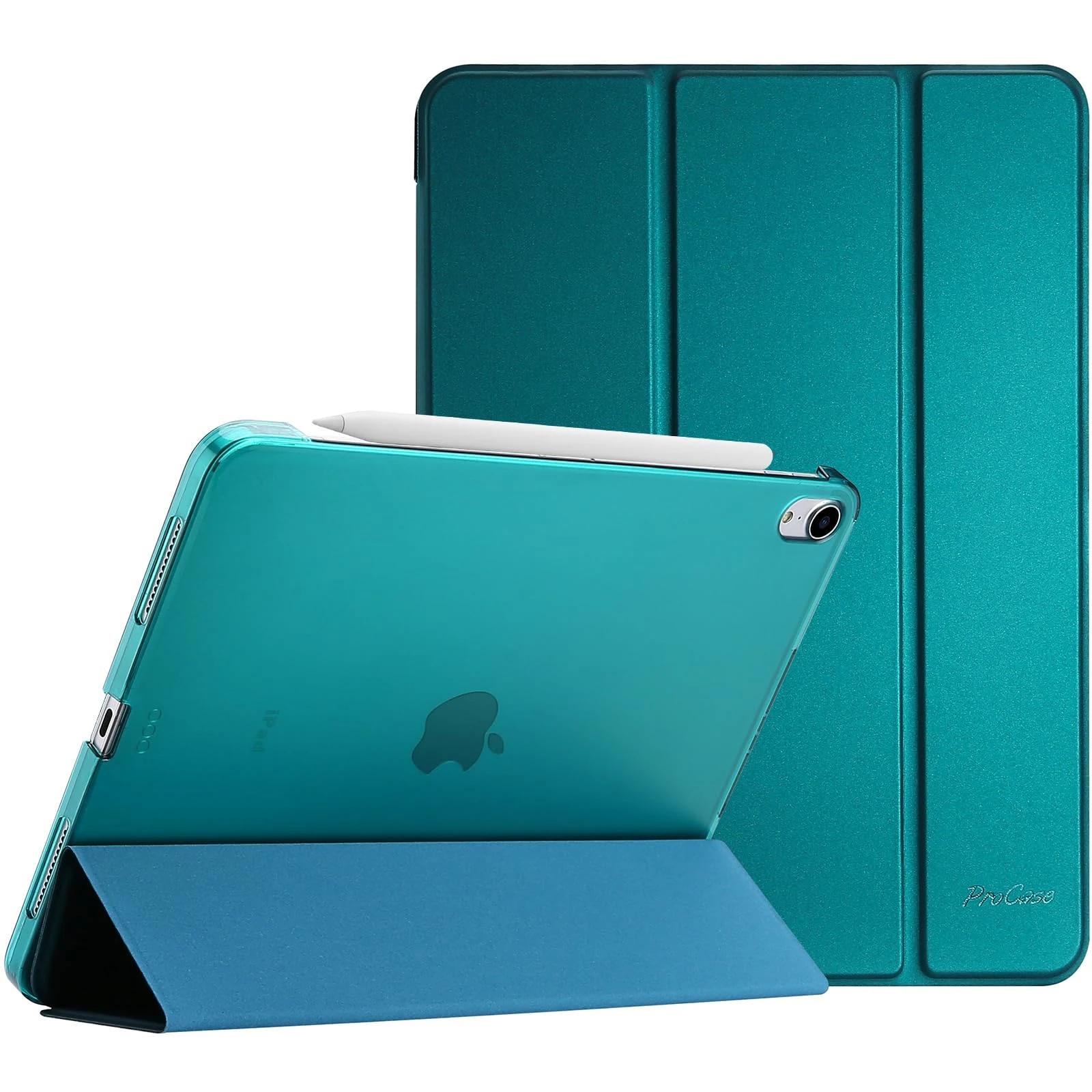 ProCase Smart Case for iPad Air 11-inch M3 2025/M2 2024/10.9" Air 5th 4th 2022 2020, Protective Cover for iPad Air 5 4 -Emerald