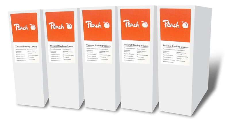 Peach PBT406-03P Thermal Binding Folder A4 30 Sheets 80gsm Pack of 500 White - Image 1