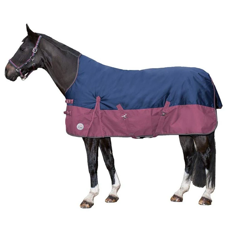 HKM Highneckdecke 9917 High Neck Blanket Navy / Wine 130 - Image 1