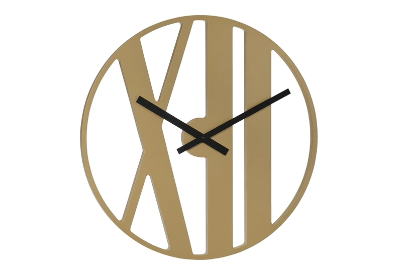 Hermle 30914-X62100 Wall Clock Roman Gold Diameter 50 mm