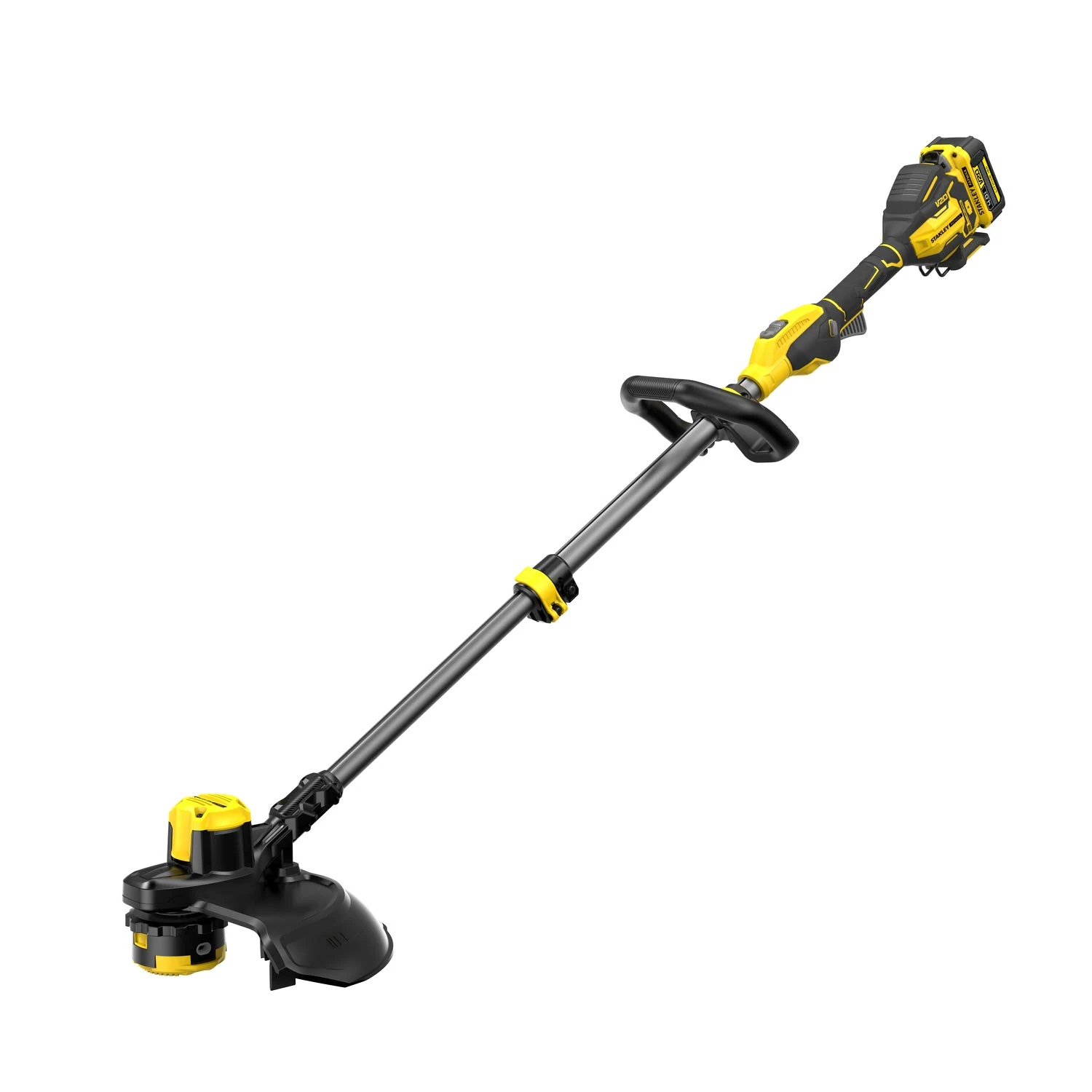 STANLEY FATMAX V20 Cordless String Trimmer, Brushless Technology, 33cm Cutting Width,QUICKWIND Spool System with 2mm dual line, Variable Speed, Includes 1x 4.0Ah Lithium-Ion Battery and Charger