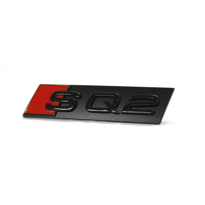 Audi 81A071805 Lettering SQ2 Badge Clip Tuning Grille Black Edition Emblem Black/Red