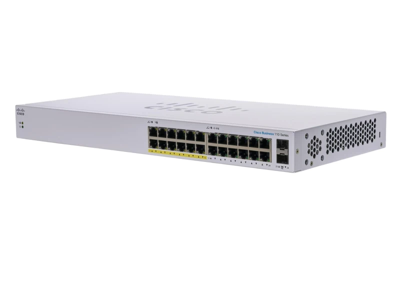Cisco CBS110-24PP-D 24-Port Gigabit Unmanaged PoE Switch - Image 1