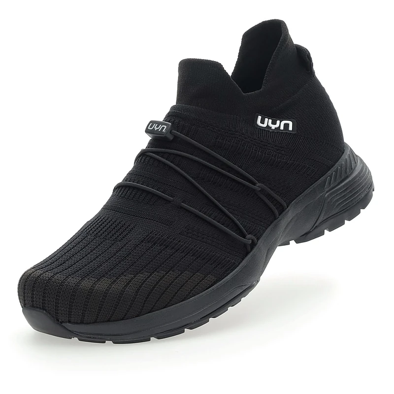 UYN Y100027 Free Flow Tune Black Sole Sole Sneaker Male Black/Carbon UK 8