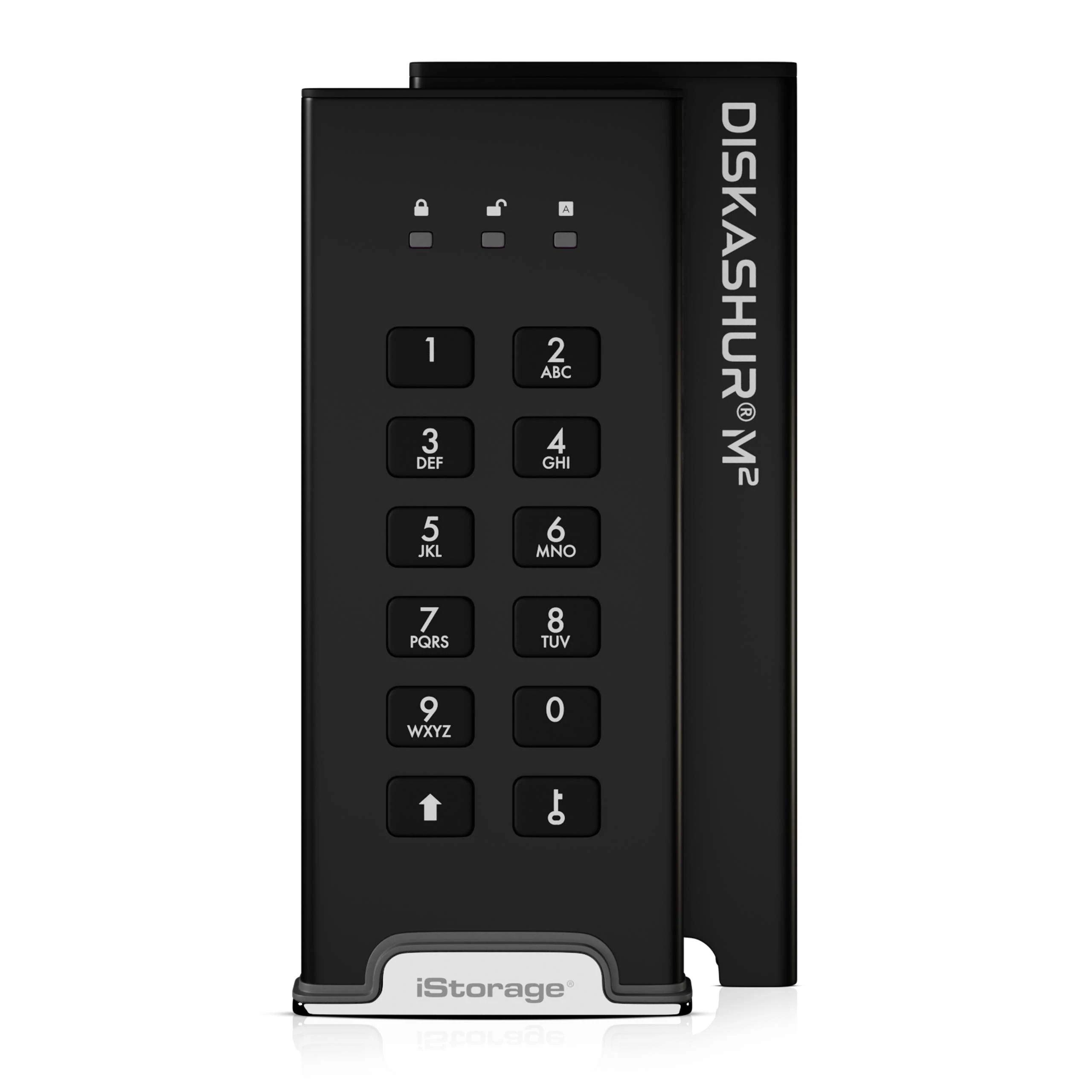 iStorage diskAshur M2 1TB | PIN authenticated, Hardware encrypted USB 3.2 Portable SSD | Ultra-Fast | FIPS Compliant | Rugged & Portable