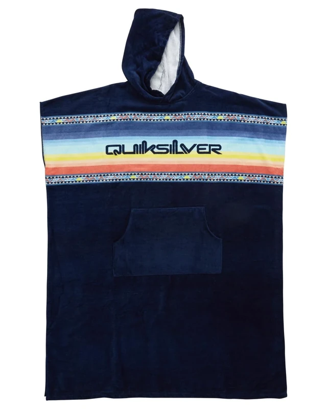 Quiksilver - Hoody Towel Beach Supplies Poncho for Mens - India Ink - One size