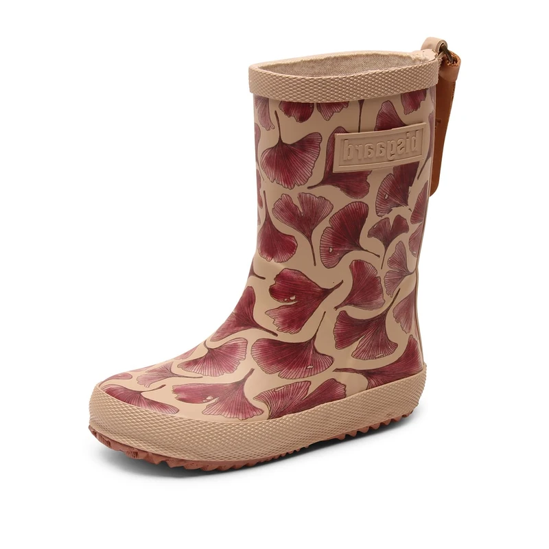 Bisgaard Unisex Kids Bisgaard Fashion Rain Boot, Bordeaux Leaves, 14 UK - Image 1
