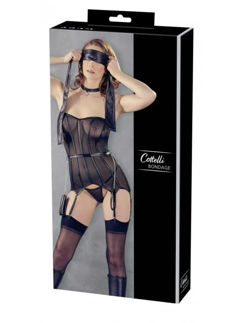 Cottelli Bondage Corset-26114061031 Black M