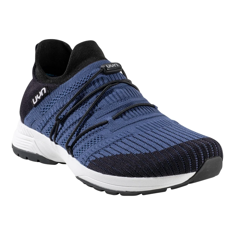 UYN Y100009 Free Flow Tune Sneaker Male Black Blue UK 8.5