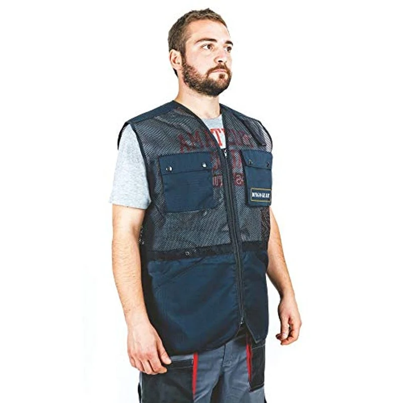 DINGO GEAR Ripstop-Mesh Vest for Handler Dog Trainer Lightweight Breathable Black L