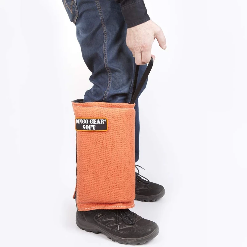 DINGO GEAR Short Bite Sleeve for Leg Bite Training Soft Handmade of Nylcot Orange S01982