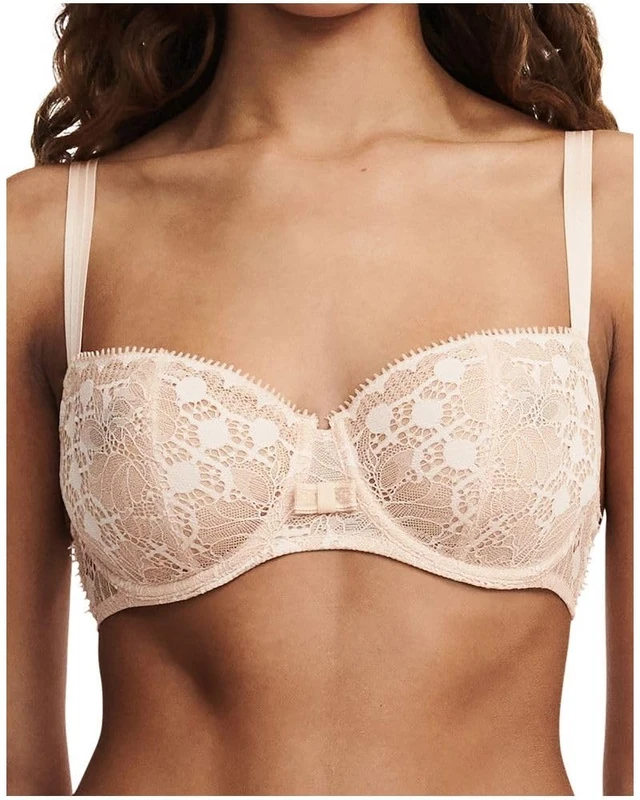 Chantelle Women's Day to Night Lace Unlined Demi Bra, Nude Blush, 38D