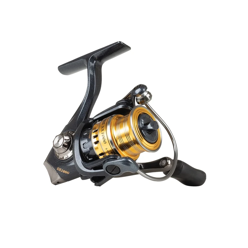 Abu Garcia Carabus AG SX Spinning Reel, Fishing Reel, Spinning Reels, Allround Fishing, Area Game, Trout, Perch and Mini Species, Unisex, Grey/Gold, 2000