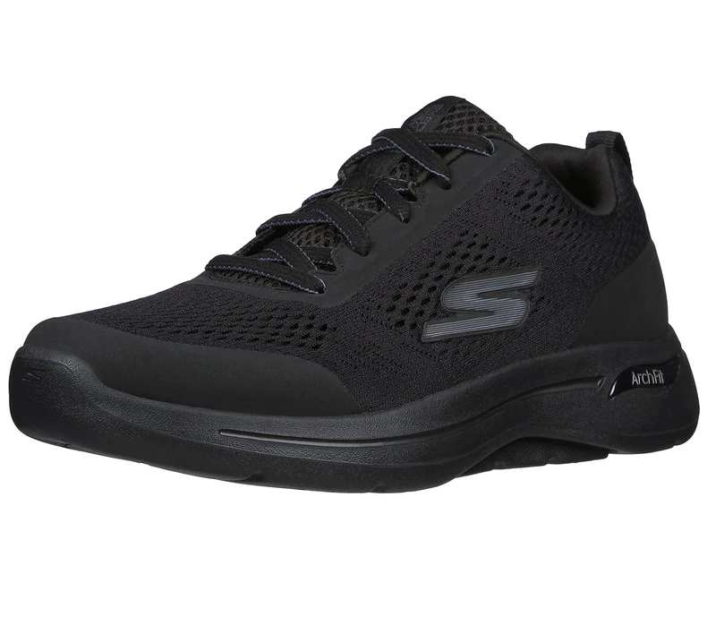 Skechers Go Walk Arch Fit - Idyllic Black 8.5 EE - Wide