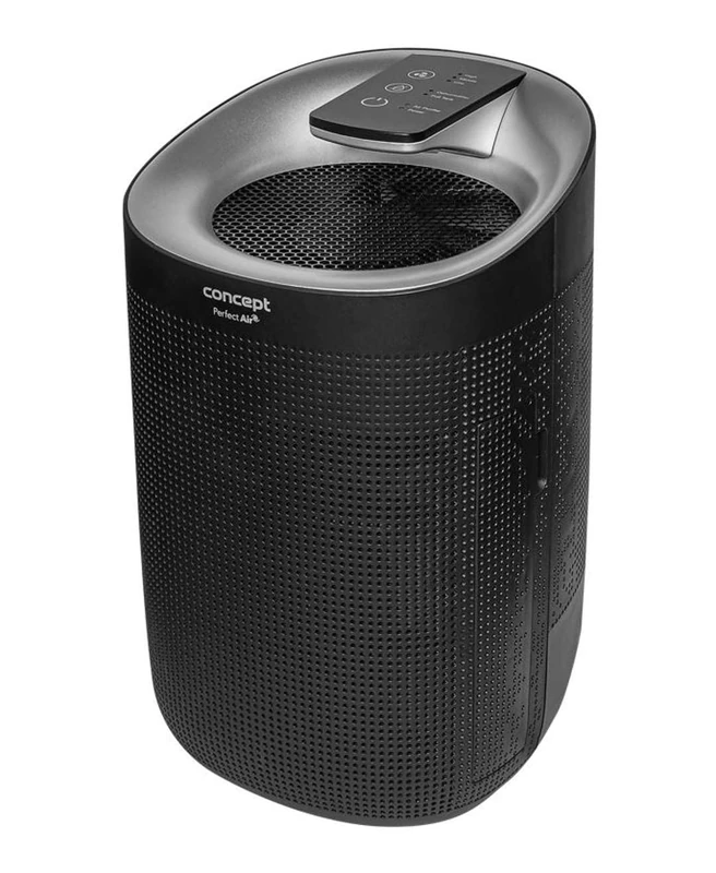 Concept Perfect Air OV1210 2-in-1 Dehumidifier and Air Purifier 750 ml/Day for Rooms up to 25 m2 3-Stage Filtration Hepa 13 Carbon Filter Room Air Purifier 1 L (Black)