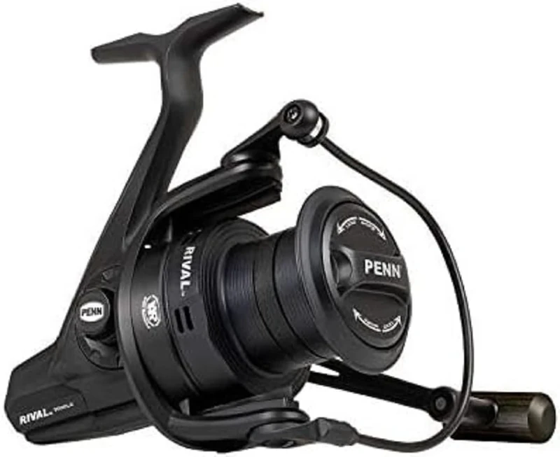 PENN Rival Longcast Black, Fishing Reel, Spinning Reels, Sea Fishing, Lightweight Long Distance Casting Reel for Sea, Saltwater, Surf, Rock and Beach Fishing, Unisex, Black, 6000