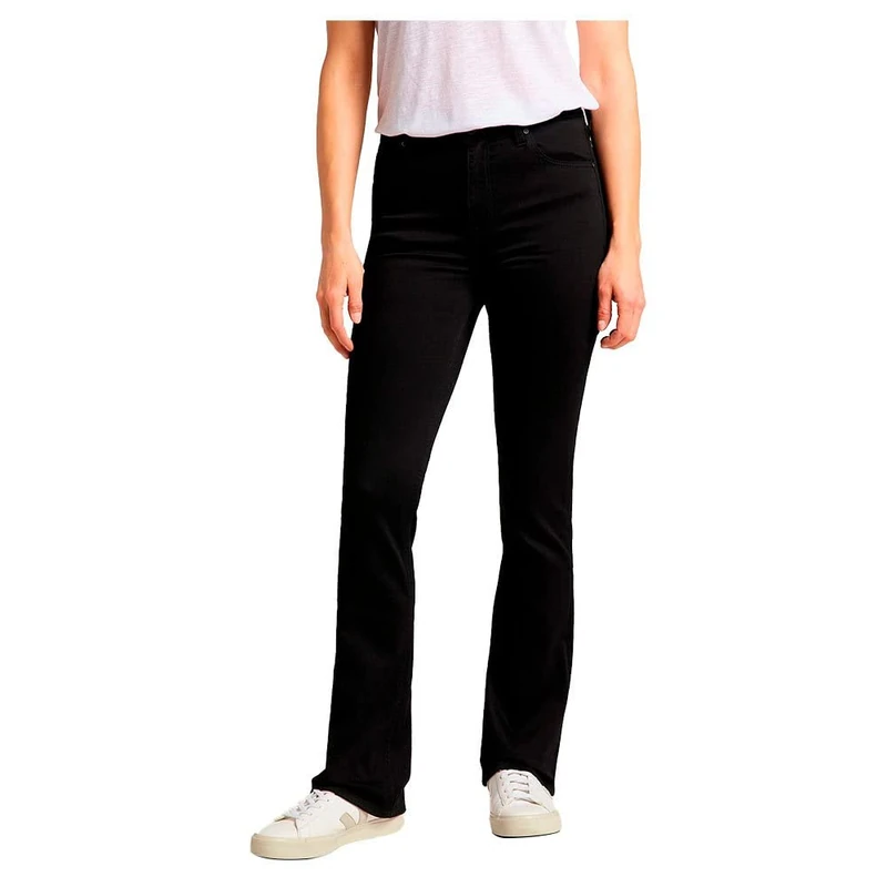 Lee Women's Breese Boot Jeans, Black Rinse, 31W / 29L