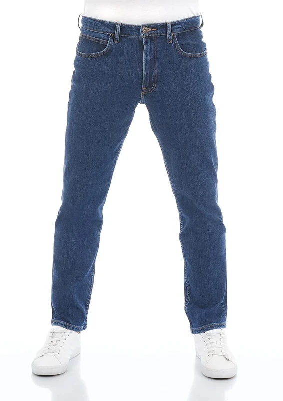 Lee Men's BROOKLYN STRAIGHT Jeans, DARK STONEWASH, 32W / 32L