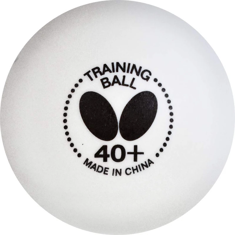 Butterfly 40+ Training Ball – 40+ Ball Used for Training – Box Includes 120 White Training Balls – 40+ Training Balls are Comparable to a Three-Star Ball (BTB120) - Image 1