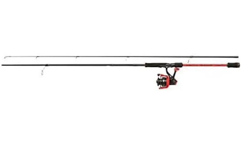 Abu Garcia Max X Spinning Combo, Fishing Rod and Reel Combo, Spinning Combos, Predator Fishing,Pike/Perch/Zander/Trout, Unisex, Black / Red, 2.74m | 30-80g