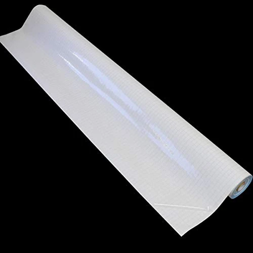 Bright Ideas Book Covering Film Roll, Wide Clear Water Based Self Adhesive, with Cutting Grid. Book Cover Protector Film. BI9018