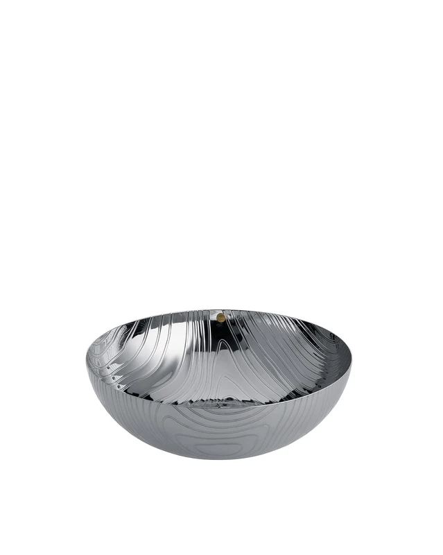 Alessi Bowl in 18/10 stainless steel with relief decoration