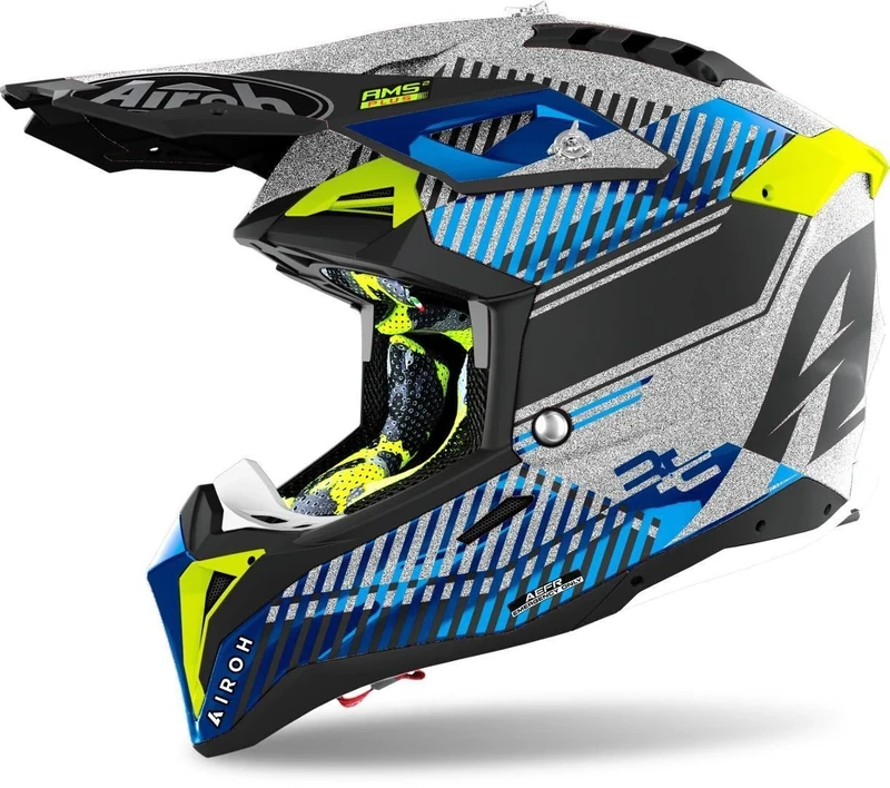 Airoh Helmet Aviator 3 Wave Silver Gloss M