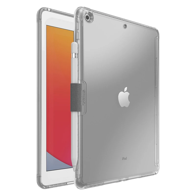 OtterBox Symmetry Clear Case for iPad 10.2-Inch (7th gen 2019 / 8th gen 2020 / 9th gen 2021), Shockproof, Drop Proof, Protective Thin Case, Tested to Military Standard, Clear, Non-Retail Packaging