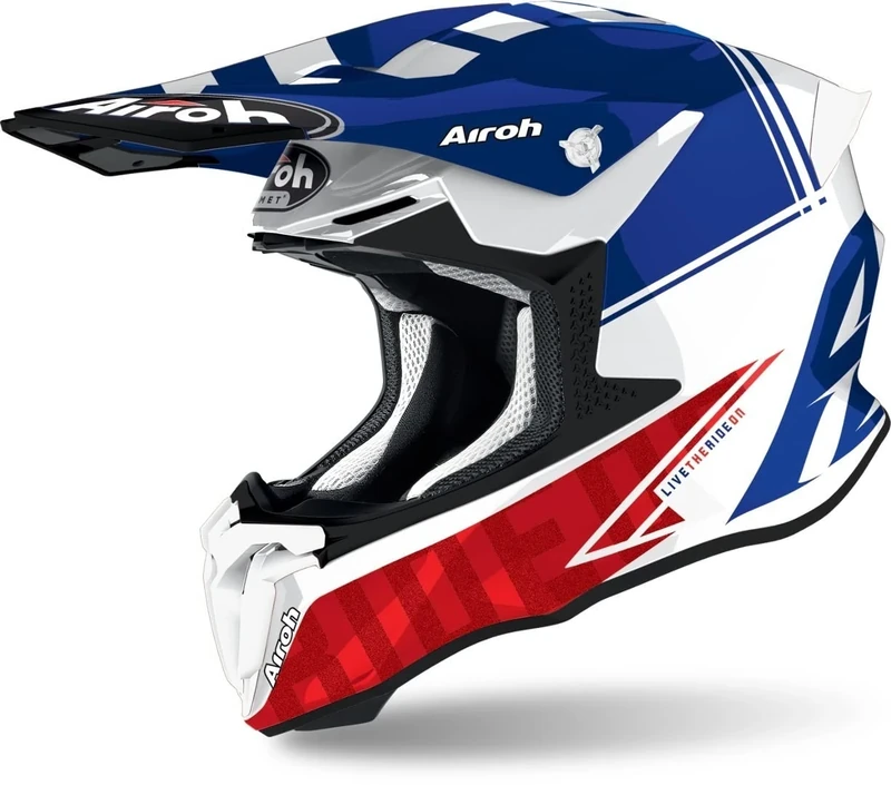 Airoh Helmet Twist 2.0 Tech Blue Gloss Xl
