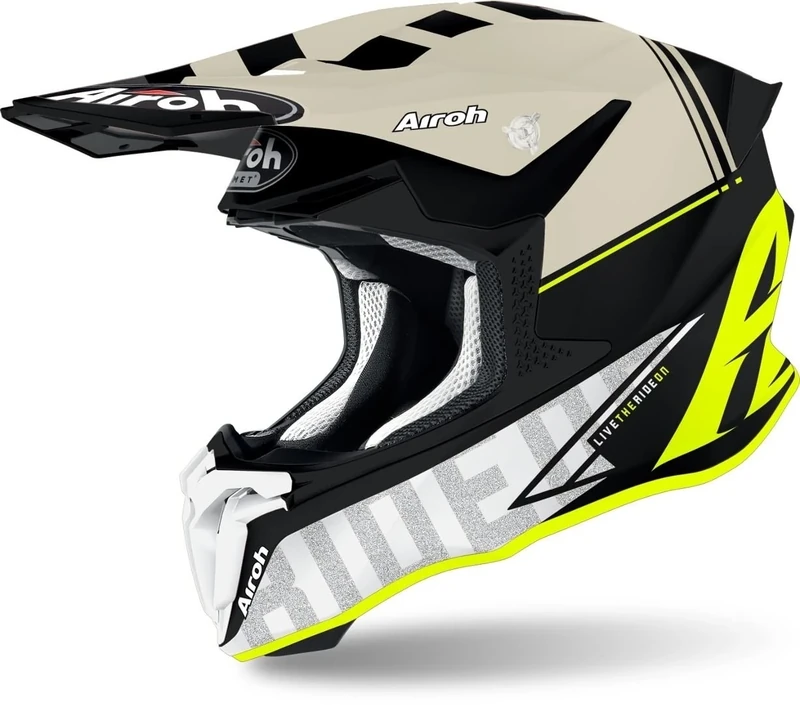 Airoh Helmet Twist 2.0 Tech Yellow Matt Xl