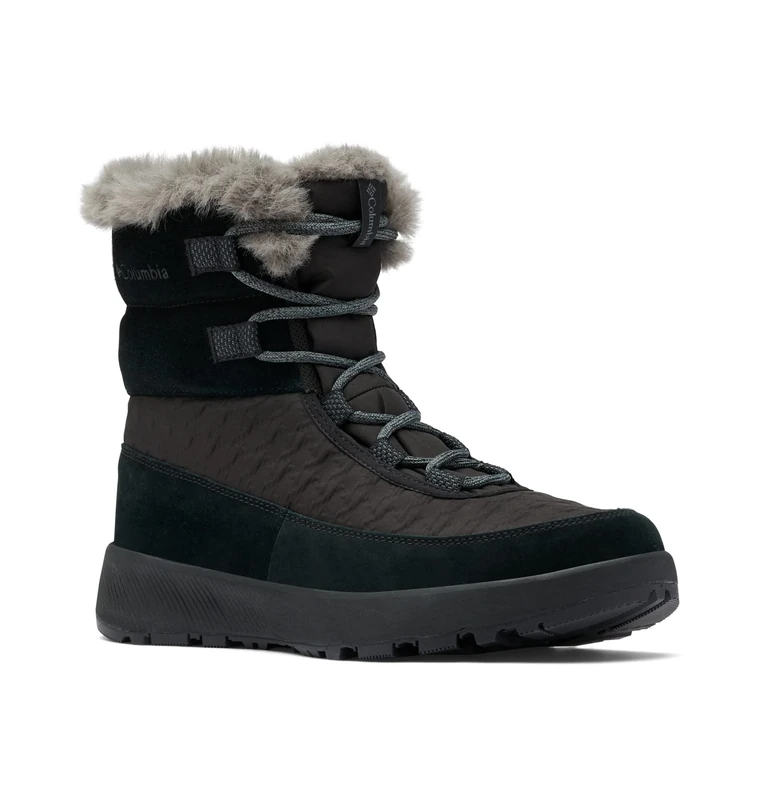 Columbia SLOPESIDE PEAK LUXE Waterproof Women's Snow Boots, Black x Graphite, 5.5 UK
