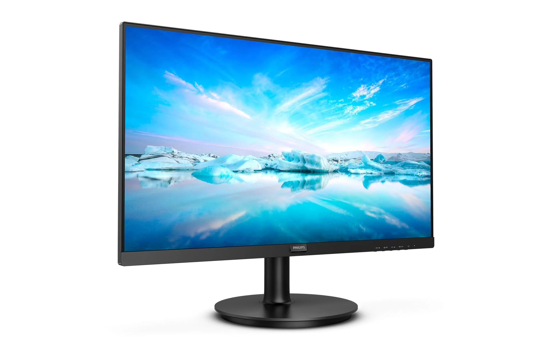 Philips 242V8LA - 24 Inch FHD Monitor, 75Hz, 4ms, VA, Speakers LowBlue, Flickerfree (1920 x 1080, 250 cd/m², HDMI/VGA/DP)