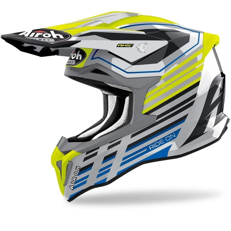 Airoh Helmet Striker Shaded Yellow Gloss L