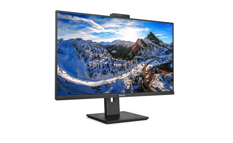 Philips 326P1H, 32 inch QHD Monitor, 75Hz, 4ms, IPS, USB-C Dock, Webcam, Speakers, Height adjust, 3840 x 2160, 350 cd/m² , HDMI, DisplayPort, USB-C, USB 3.1