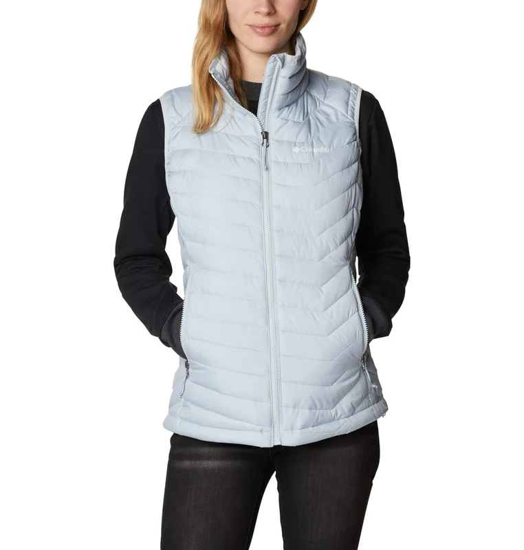 Columbia Women's Powder Lite Vest, Puffer Vest Body Warmer, Cirrus Grey, Size S