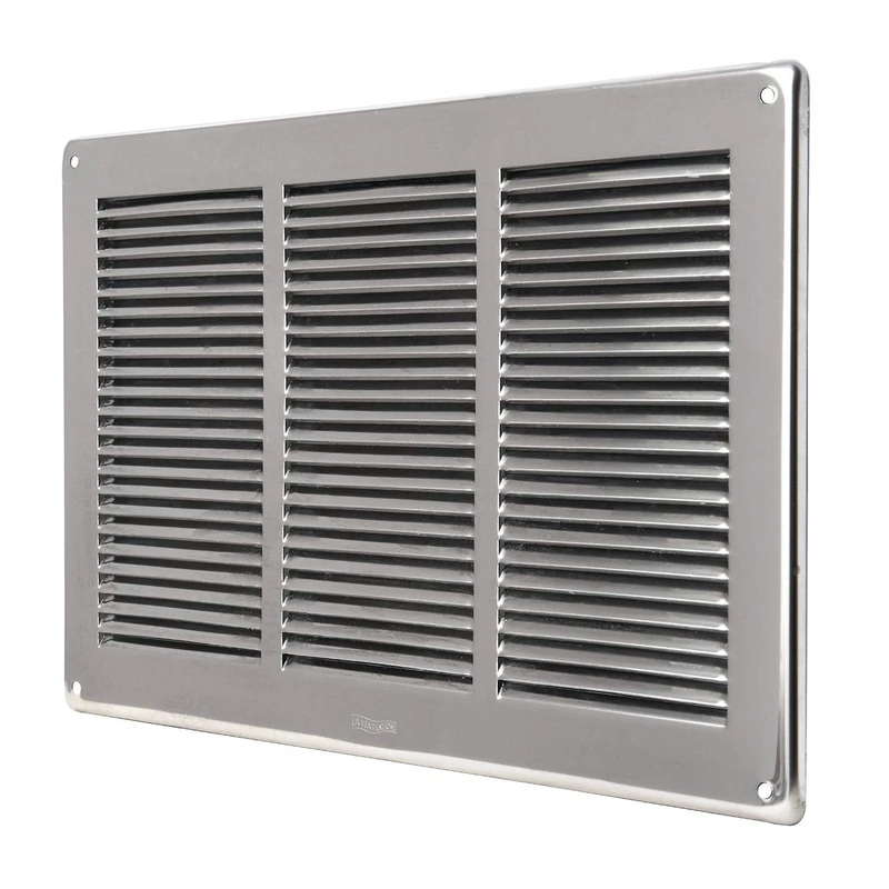 The Ventilation GIN3424 Ventilation Grille Rectangular Stainless Steel 430 to Overlap.
