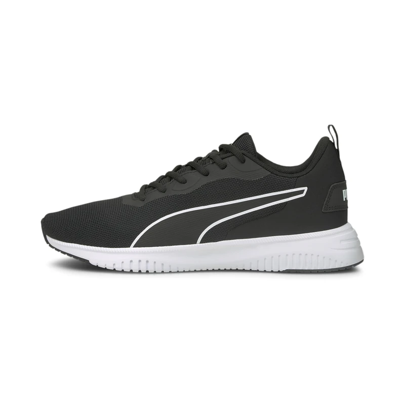 PUMA Unisex Flyer Flex Running Shoe, Black White, 5.5 UK