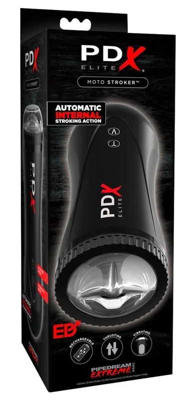 Pdx Elite Moto Stroker Masturbator Black One Size