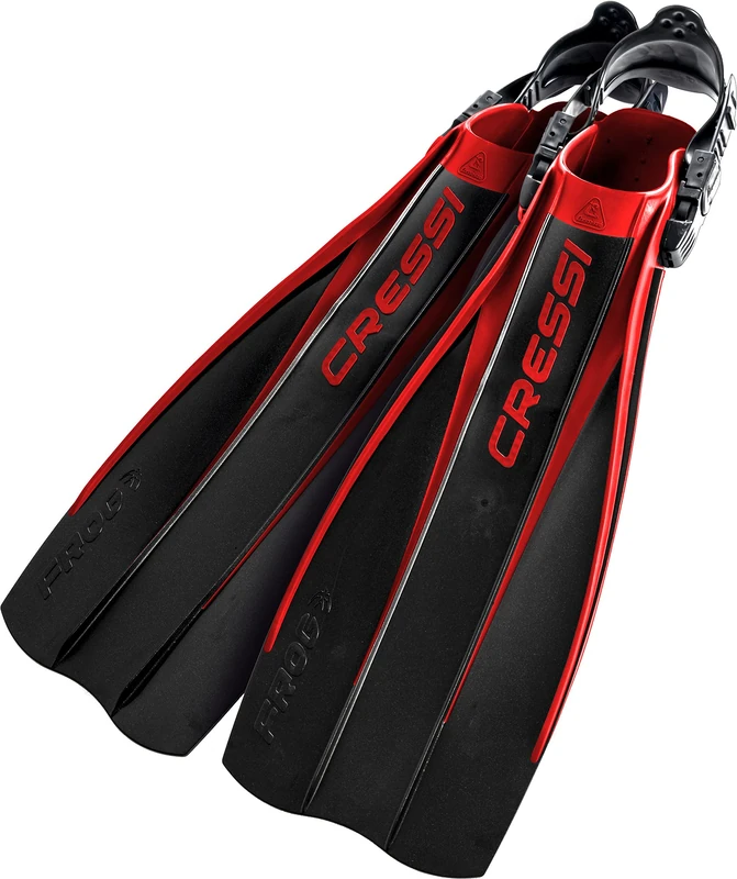 Cressi Frog Fins - Adjustable Open Heel Fins for Diving snd Snorkelling, Adult Unisex - Image 1